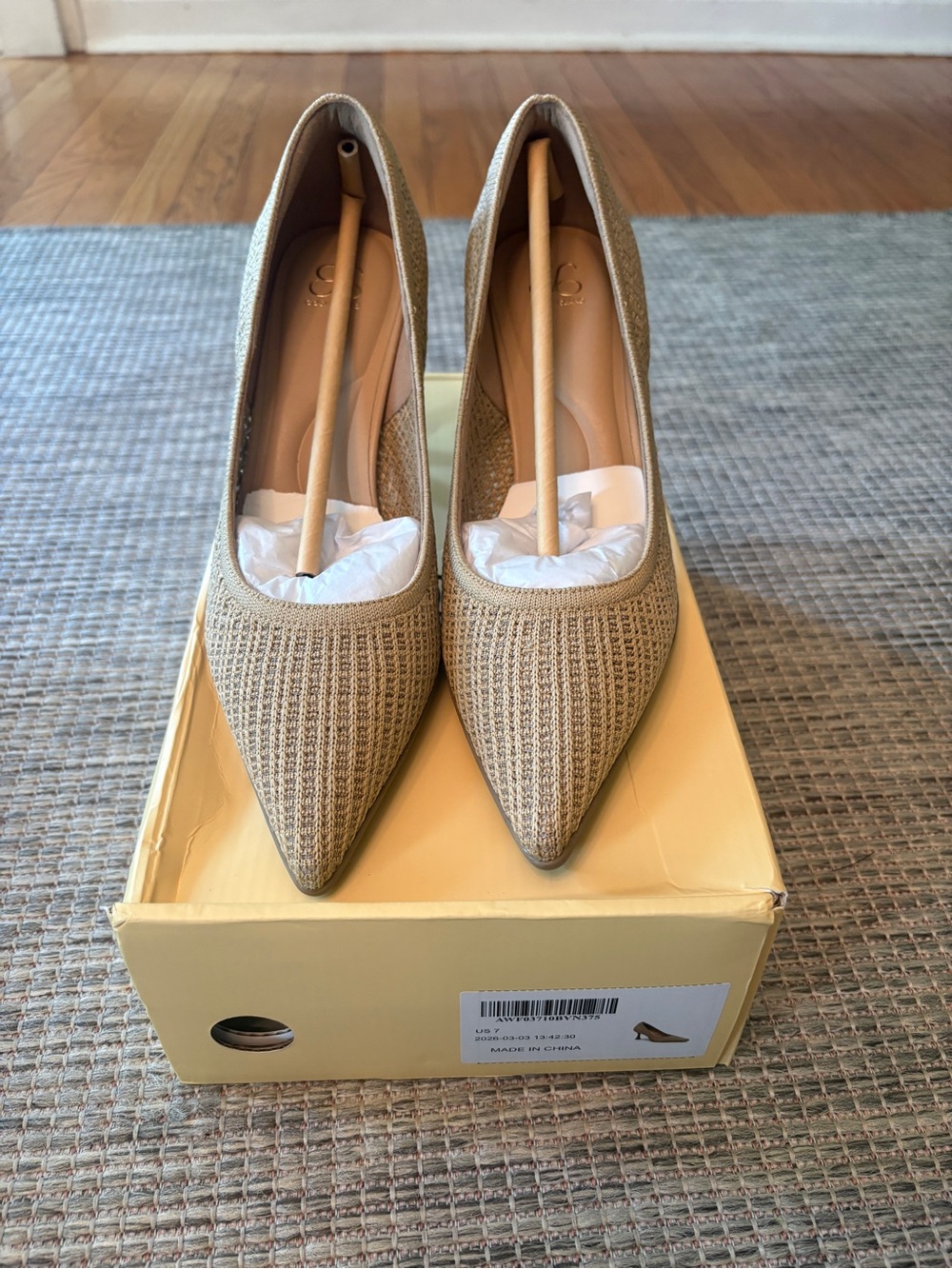 Cosy Island Soft bounce Pointed Toe Stiletto Heeled Pump